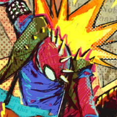 Spider-punk from Spiderverse